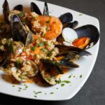 Risotto ai frutti di mare e pachino